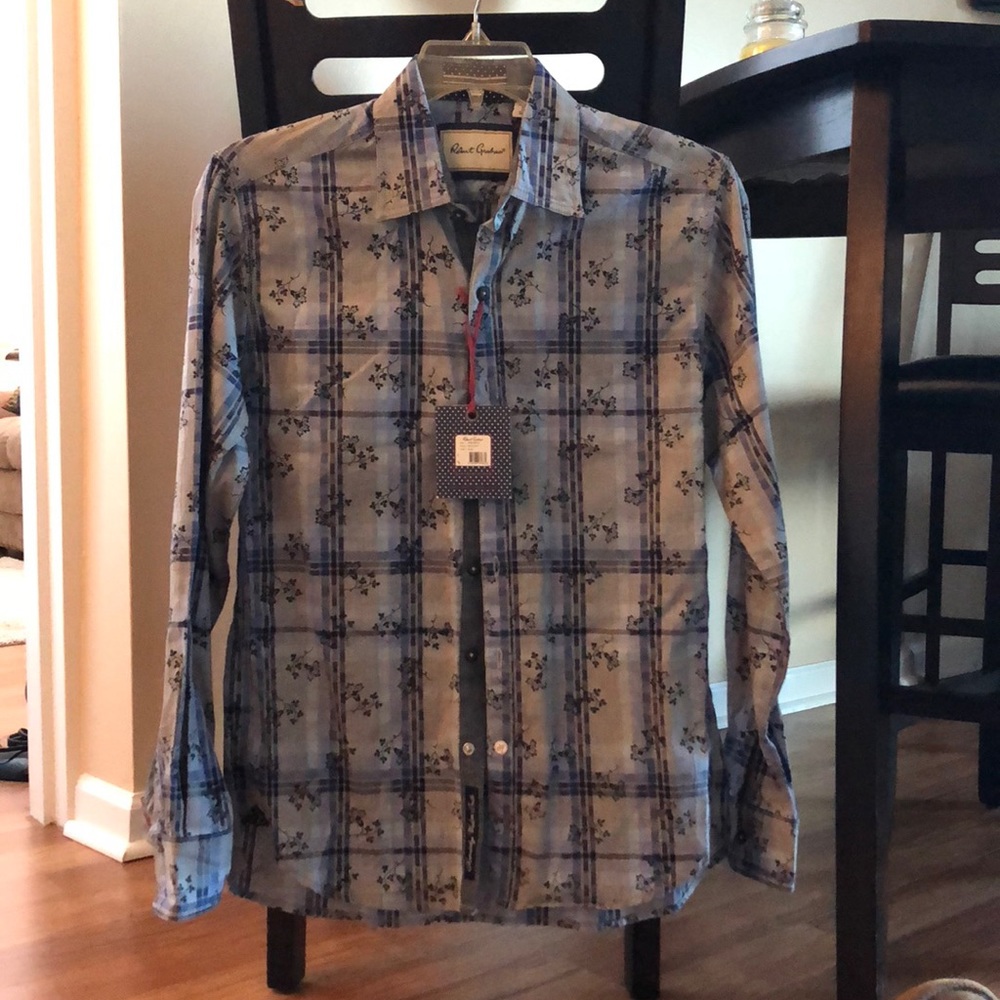 ROBERT GRAHAM SHIRT BLUE